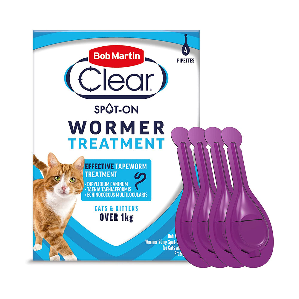 Bob Martin Clear Spot On Wormer For Cats Kittens