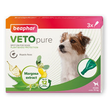 Load image into Gallery viewer, Beaphar Vetopure Dog Flea Repellent Spot On Plant Based Protection
