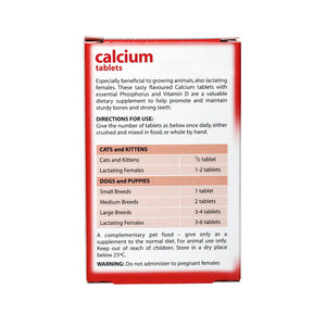 Johnson's Vet Calcium Tablets for Cats & Dogs, 40 Tablets