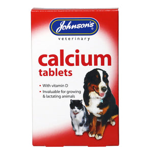 Johnson's Vet Calcium Tablets for Cats & Dogs, 40 Tablets