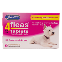 Load image into Gallery viewer, Johnson&#39;s 4Fleas Dog Flea Tablets
