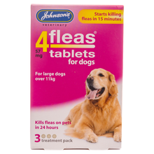 Load image into Gallery viewer, Johnson&#39;s 4Fleas Dog Flea Tablets
