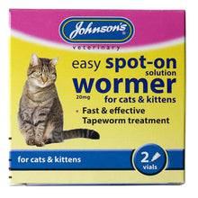 Load image into Gallery viewer, Johnson’s Easy Spot On Wormer for Cats &amp; Kittens
