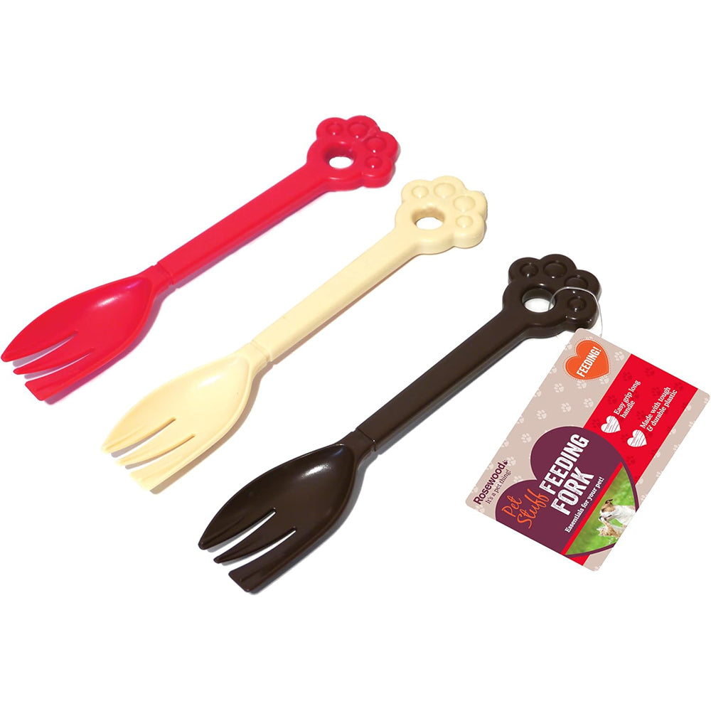 Rosewood Plastic Feeding Fork